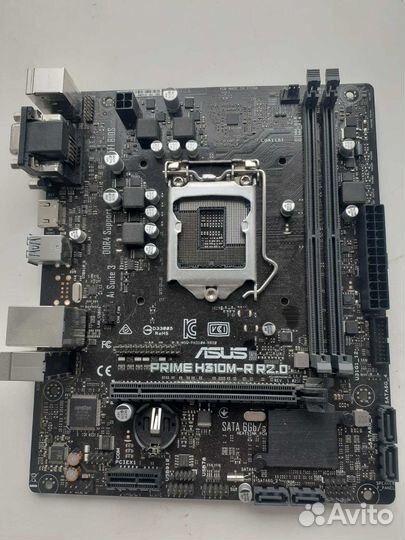 Материнская плата asus primeH310M-R R2.0 нерабочая