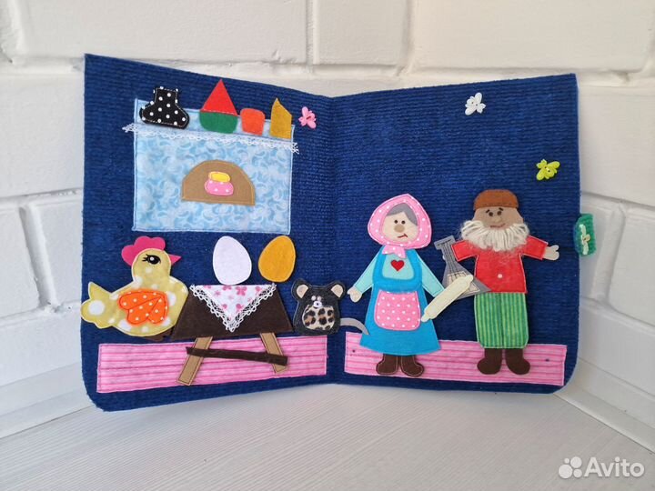 Тактильная книжка Курочка Ряба