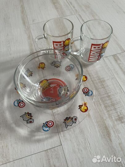 Набора детской посуды из 5 предметов, новый