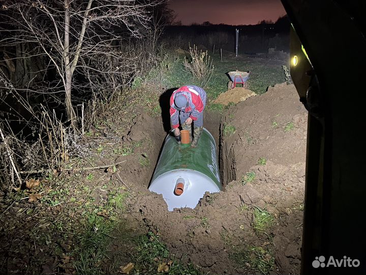 Монтаж септика под ключ за один день