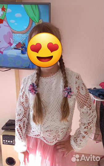 Блузка белая