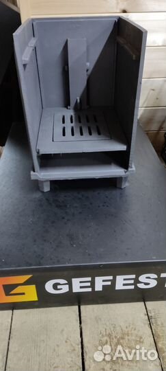 Чугунная печь с закрытой каменкой Гроза 18 (М)