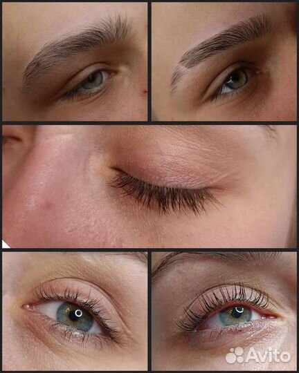 Наращивание ресниц. Ламинирование. Окрашивание