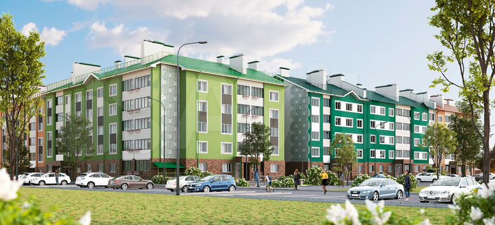 1-к. квартира, 50,3 м², 2/5 эт.