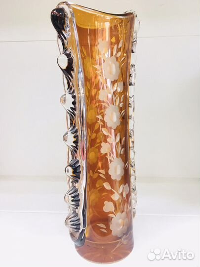 Редкость цветной хрусталь Ваза Германия