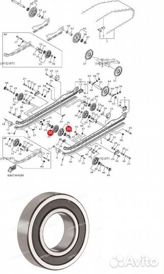 Новый оригинальный подшипник Yamaha Fz1 Viking