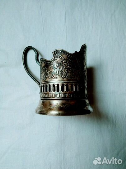 Подстаканник мельхиоровый