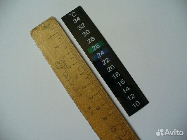 Термометр ЖК самоклеющийся