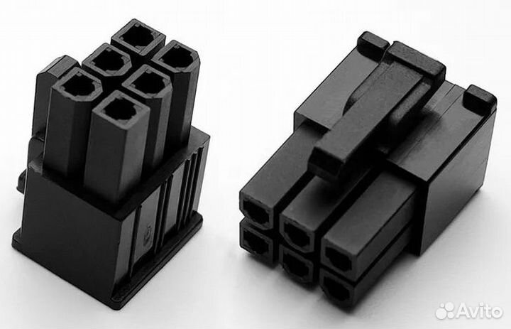 Штекер 6 pin для бп asic