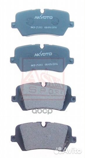 Колодки тормозные AKD25203 akyoto