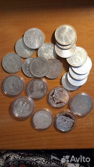 10 марок фрг. Серебро