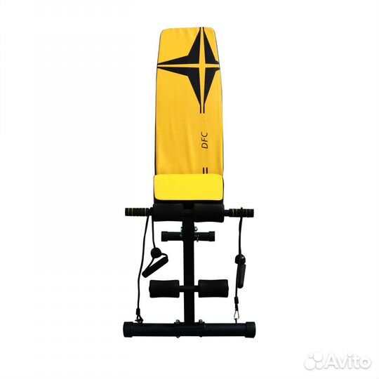 Скамья универсальная с эспандерами DFC D008Y