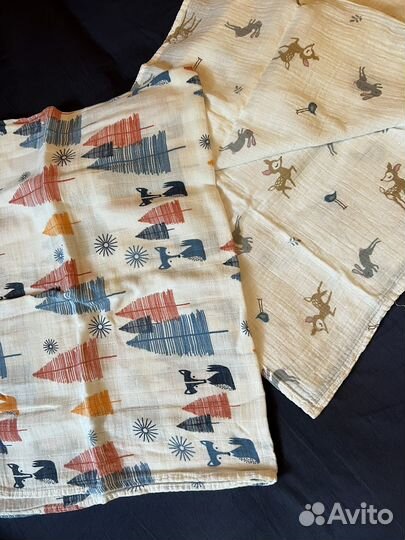 Муслиновые пелёнки, одеяло байковое