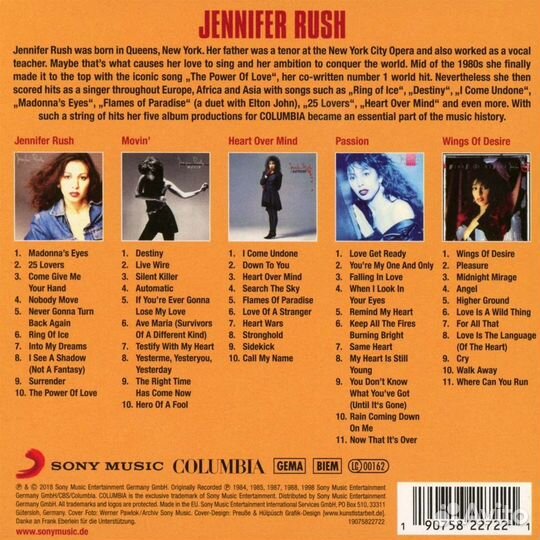 Jennifer Rush - Original Album Classics (5 CD)