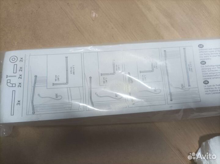 Карниз угловой для душевой