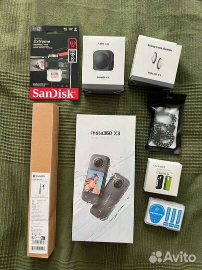 Insta 360 x3 +карта 64 стекло на дисплей