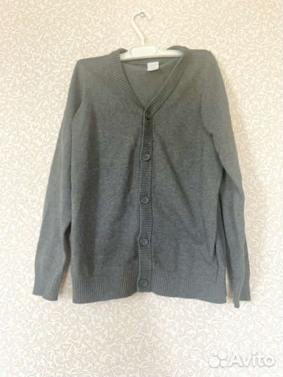 Школьные блузки и кардиган для девочки 140-146