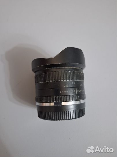 Объектив 7artisans 7.5mm F2.8 II micro 4/3