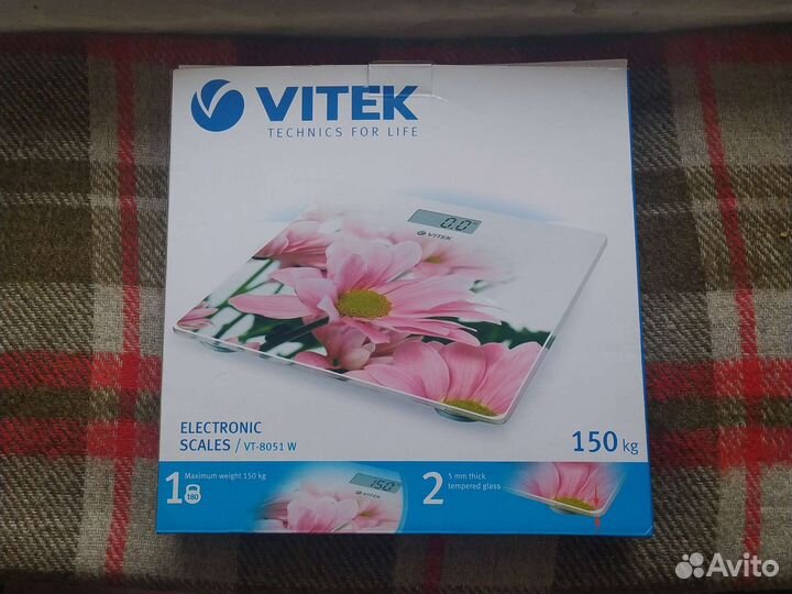 Весы напольные электронные Vitek VT-8051 до 150кг