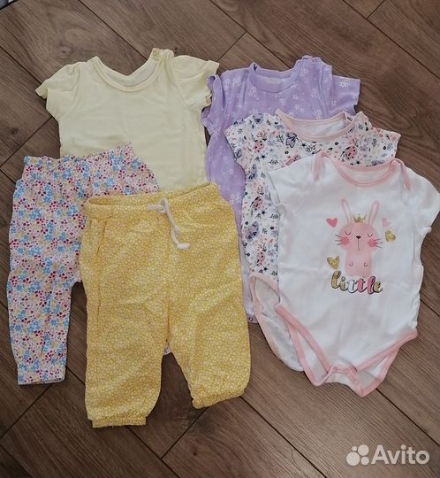 Вещи пакетом на девочку 80-86