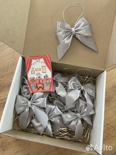 Набор банты на елку 11 шт ручная работа