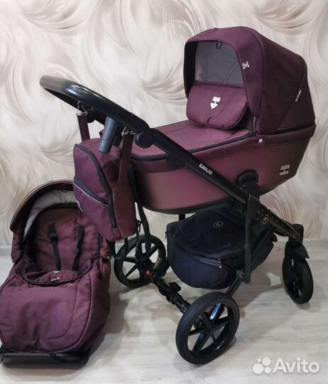 Коляска Adamex Emilio Deluxe 2 в 1. Эксклюзив