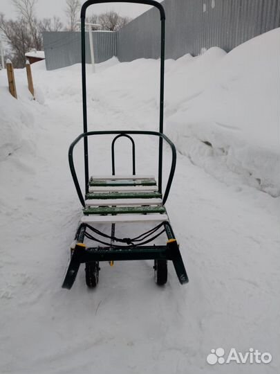 Детские санки с колесами