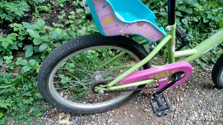 Велосипед Novatrack Twist 20 с сиденьем для кукол