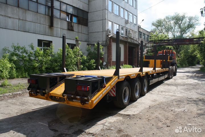 Полуприцеп трал (тяжеловоз) Авиком 98713-04 высокорамный раздвижной, 2023
