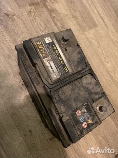 Аккумулятор renault 70ah 720 а