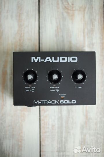 Внешняя аудиокарта M-audio M-track solo