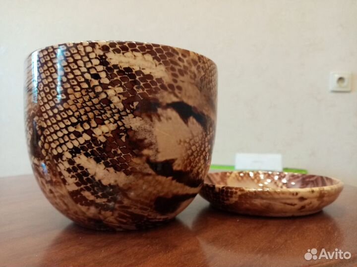 Цветочный горшок новый керамический