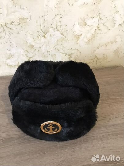 Шапка ушанка морская