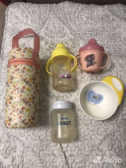 Термосумка, бутылочка avent, поильник и др