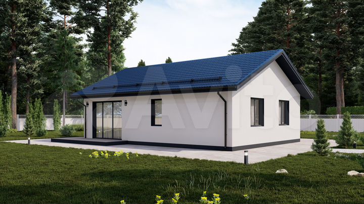 Дом 90 м² на участке 7 сот.