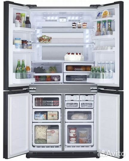 Холодильник Sharp SJ-ex93pbe бежевый