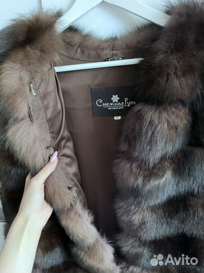 Жилетка трансформер (натуральный мех песца)