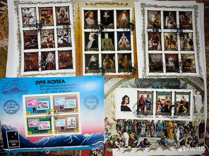 Почтовые марки Корея блок