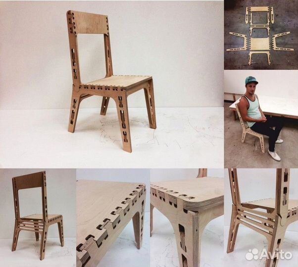 3D Модели Параметрической Мебели из Фанеры