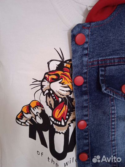 Джинсовый костюм тройка р. 80,92,98,104