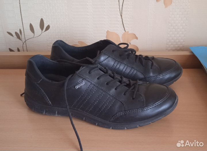 Туфли ботинки ecco экко демисезонные с мембраной