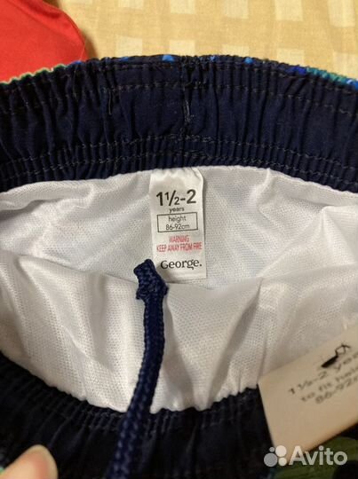 Плавки детские и панама George на 1,5-2 года