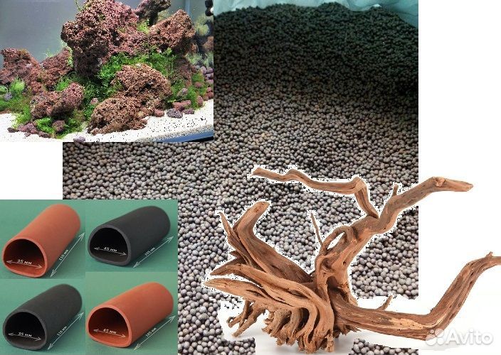 Эко Грунт Проппант, Лава, Коряги, Трубки для сомов