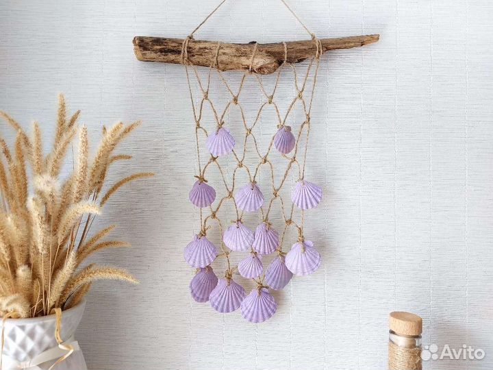 Музыка ветра из ракушек Сирень