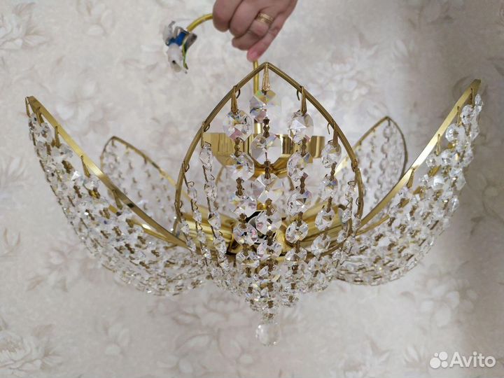 Люстра чешская. Хрусталь. Preciosa