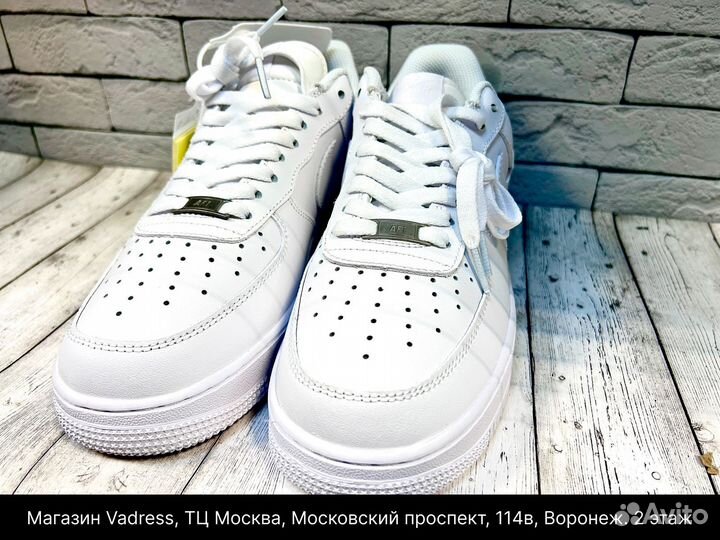 Кроссовки nike air force 1 белые