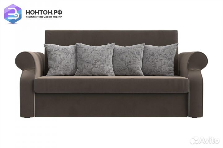 Диван аккордеон Софт коричневый