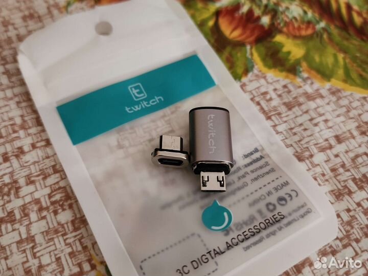 Магнитный адаптер twitch micro USB