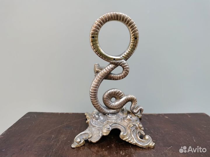 Подчасник часы бронза 19 век змея Царская Россия