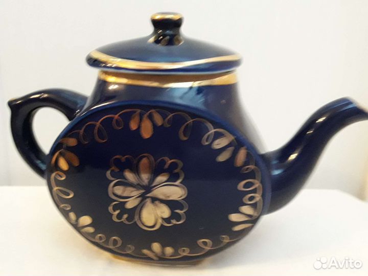 Чайник заварочный СССР гжель кобальт